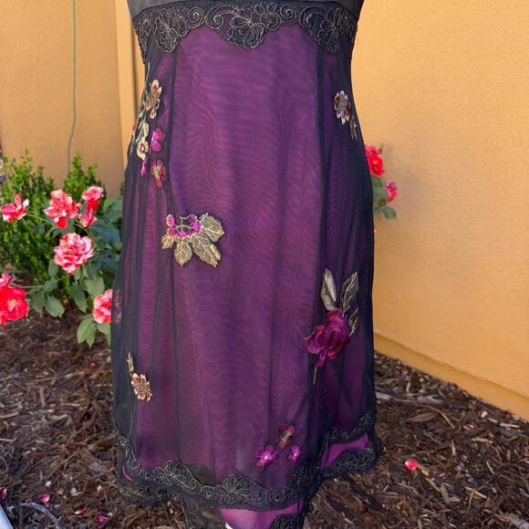 Whimsigoth fairy 90s adrianna papell beaded dress - Picture 3 of 6